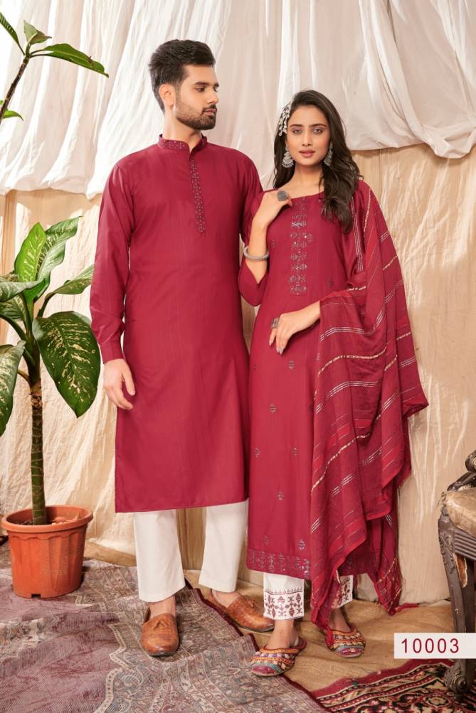 Royal Couple 10 New Stylish Festive Wear Designer Couple Kurta Collection